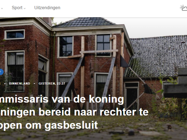 De NOS site van 7 januari 2022